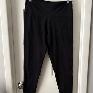 Aerie CHILL Black High-Waisted Leggings XL short